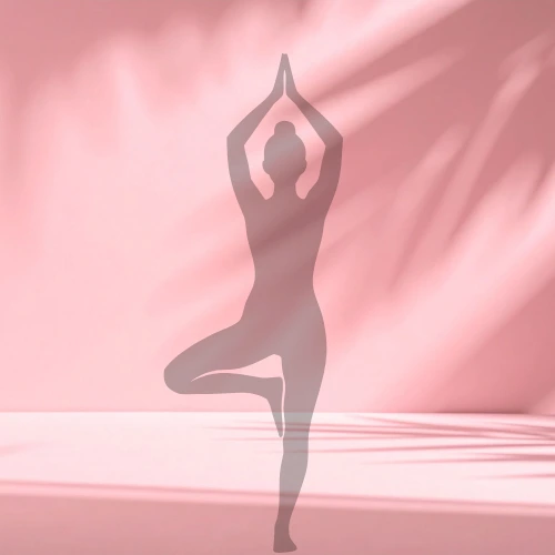 Health and beauty pillar illustration representing vitality, movement, and self-care